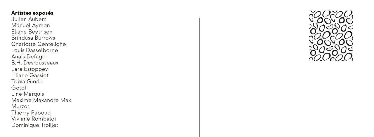 List of exhibiting artists for Lieux Communs.